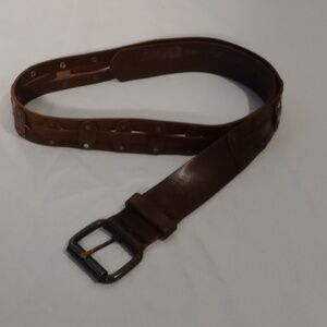 Men's Brown Leather Belt 90/36
